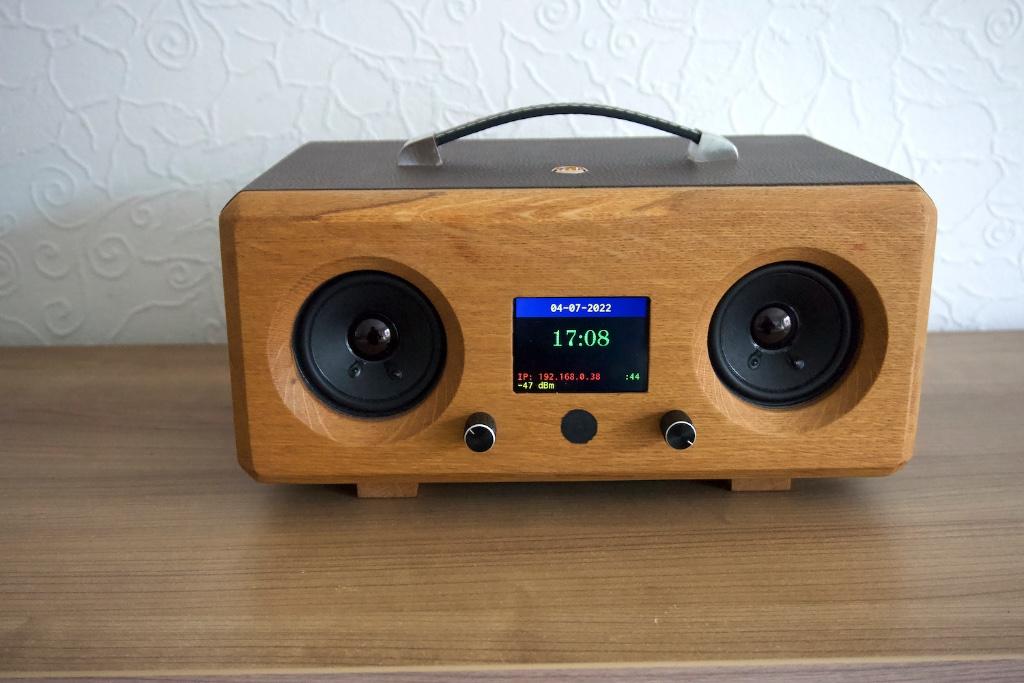 DIY Internet Radio + Bluetooth Speaker bruin 45 + MQTT, Audio, Tv en Foto, Radio's, Ophalen, Nieuw, Radio