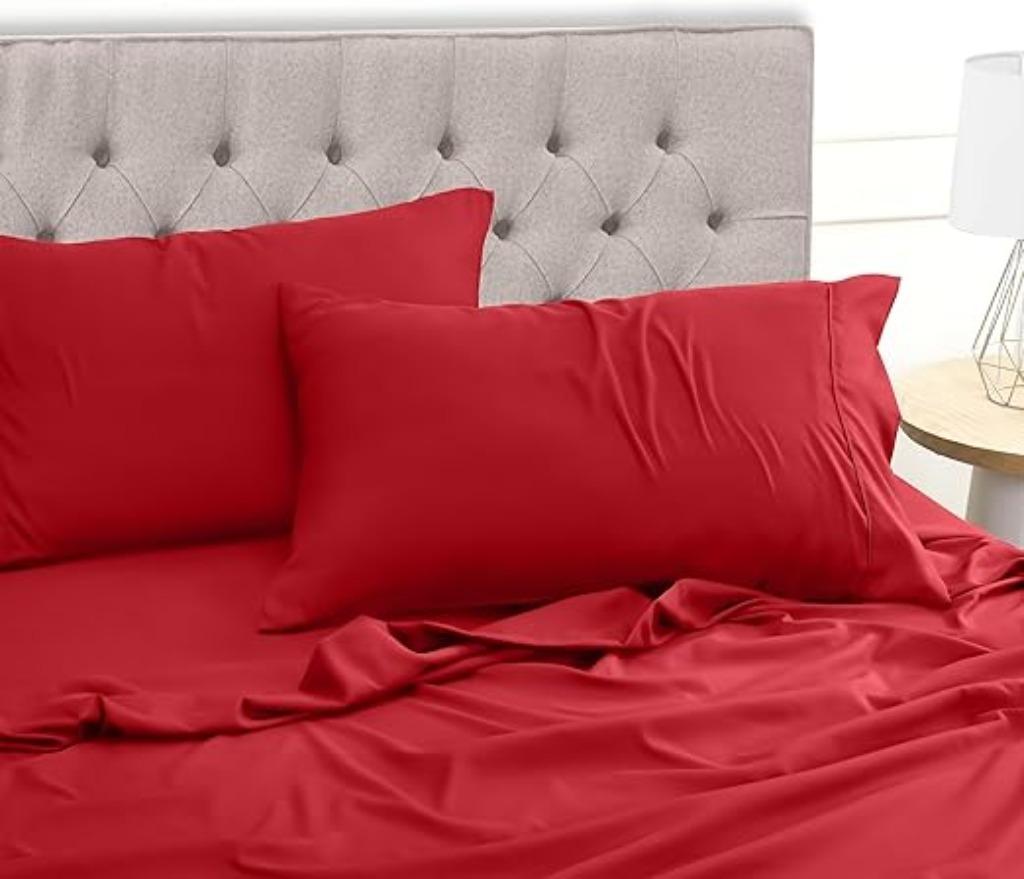 Utopia Bedding | 180 x 200 | Beddengoed | rood | Nieuw, -, Verzenden, Utopia bedding, Rood