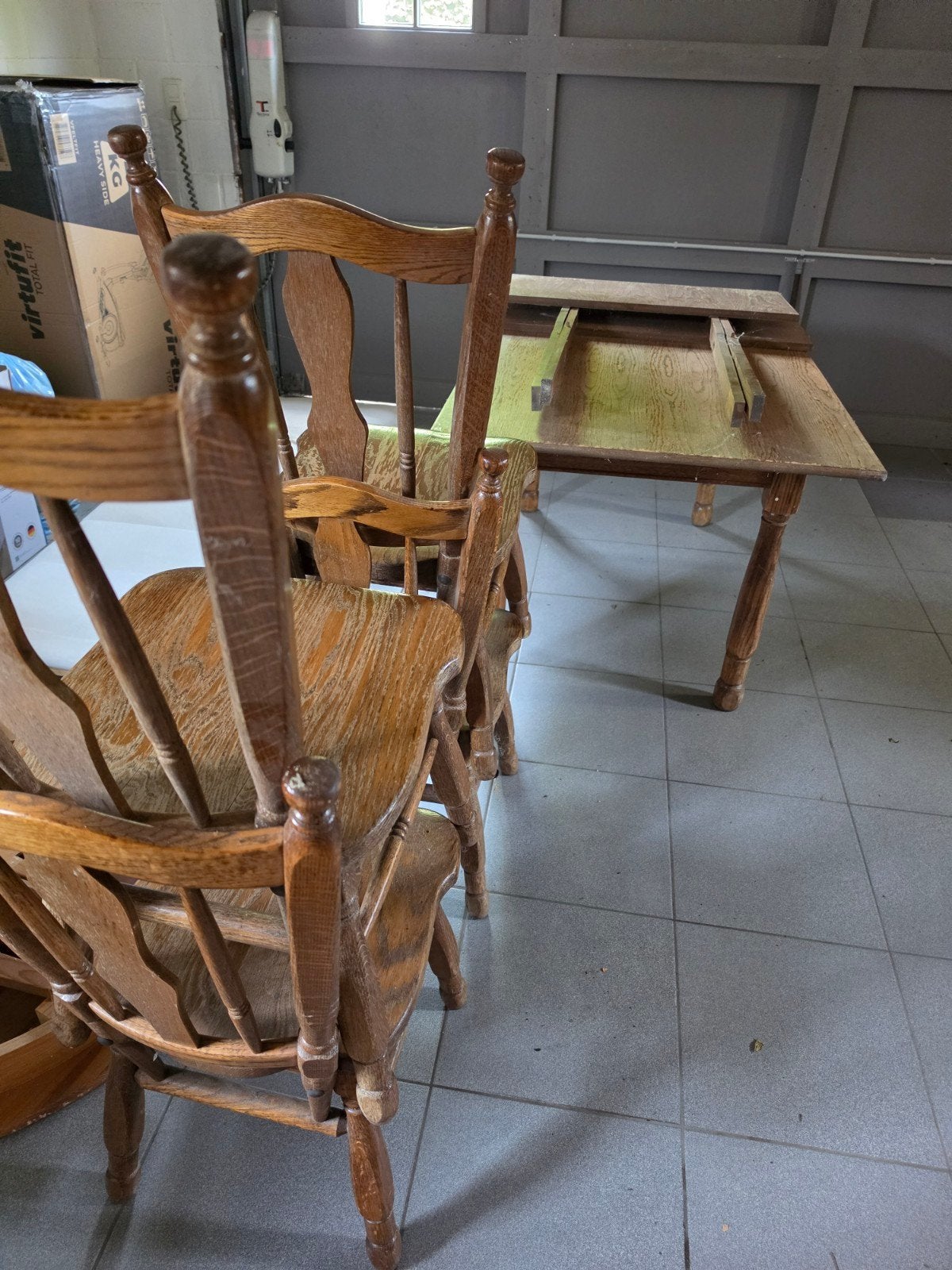 Table extensible avec 4 chaises, Enlèvement
