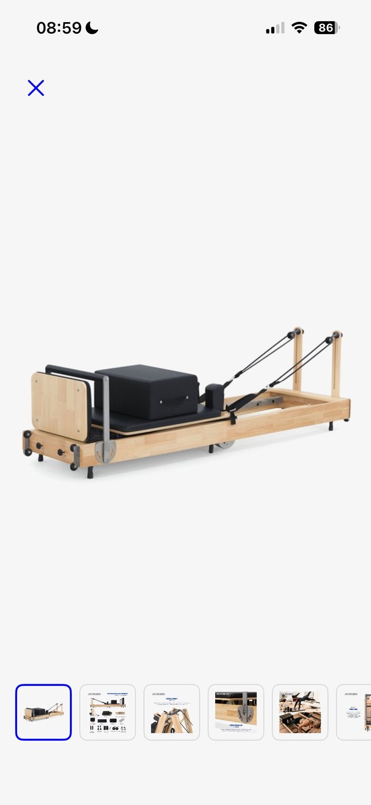 Reformer pilates toestel, Sports & Fitness, Enlèvement, Comme neuf