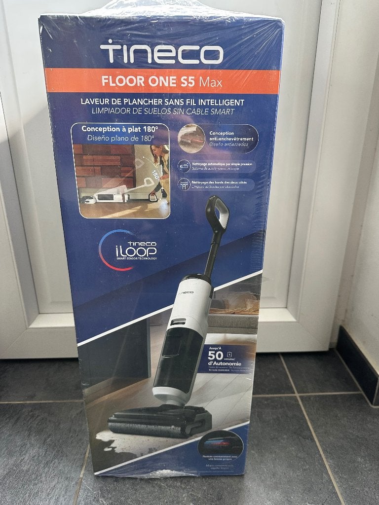 Tineco Floor One S5 Max neuf, Electroménager, Aspirateurs, Neuf, Réservoir, Nettoyeur de sols, Navigation intelligente