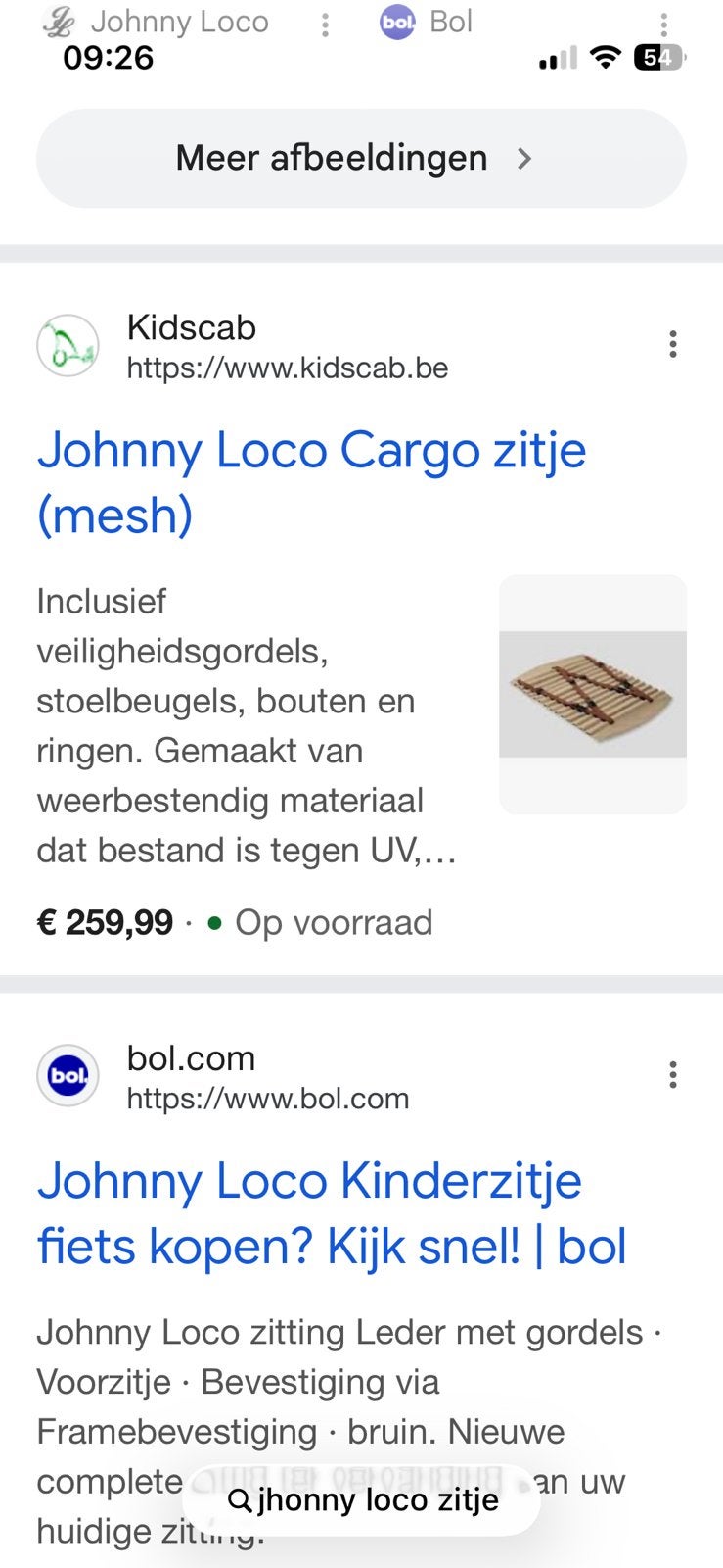 Siège pour enfant Johnny Loco  et ceintures de sécurité, Enlèvement, Johnny Loco