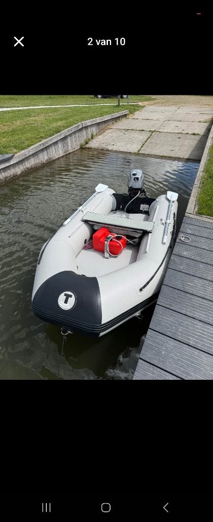 Talamex rubber boot, Watersport en Boten, Rubberboten, Airdeck, 6 pk, Zo goed als nieuw, Peddels