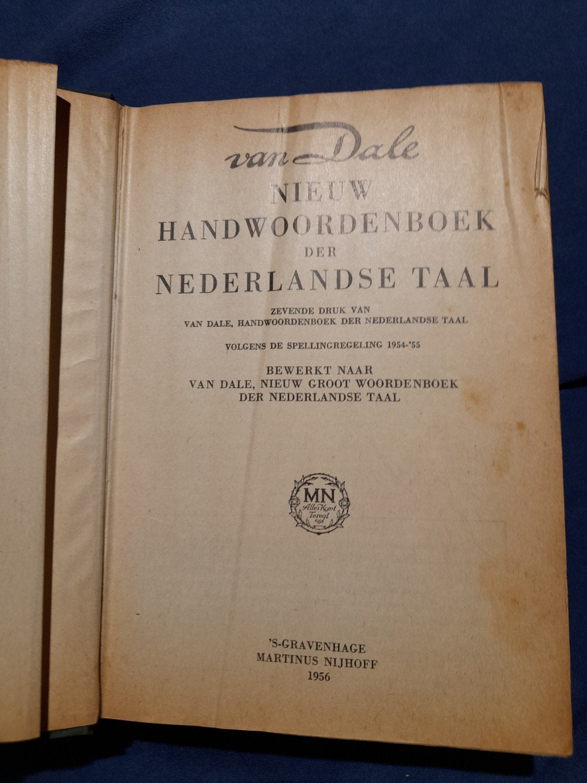 Van Dale 1956 ( oud), Gelezen, Nederlands, Ophalen of Verzenden, Van Dale