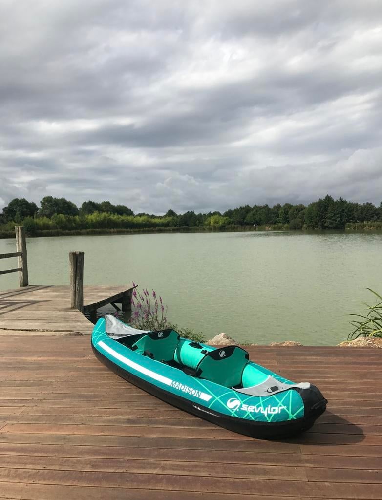 Opblaaskajak Sevylor Madison, Watersport en Boten, Kano's, Ophalen, Zo goed als nieuw, Kajak