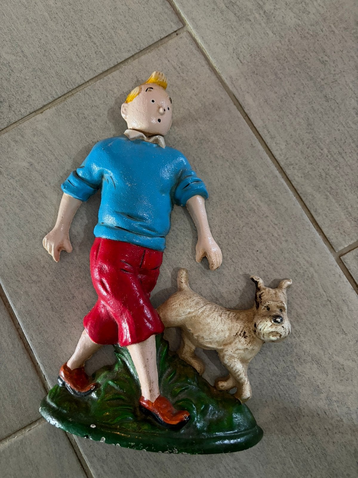 Cale porte tintin en fonte, Enlèvement ou Envoi, Comme neuf