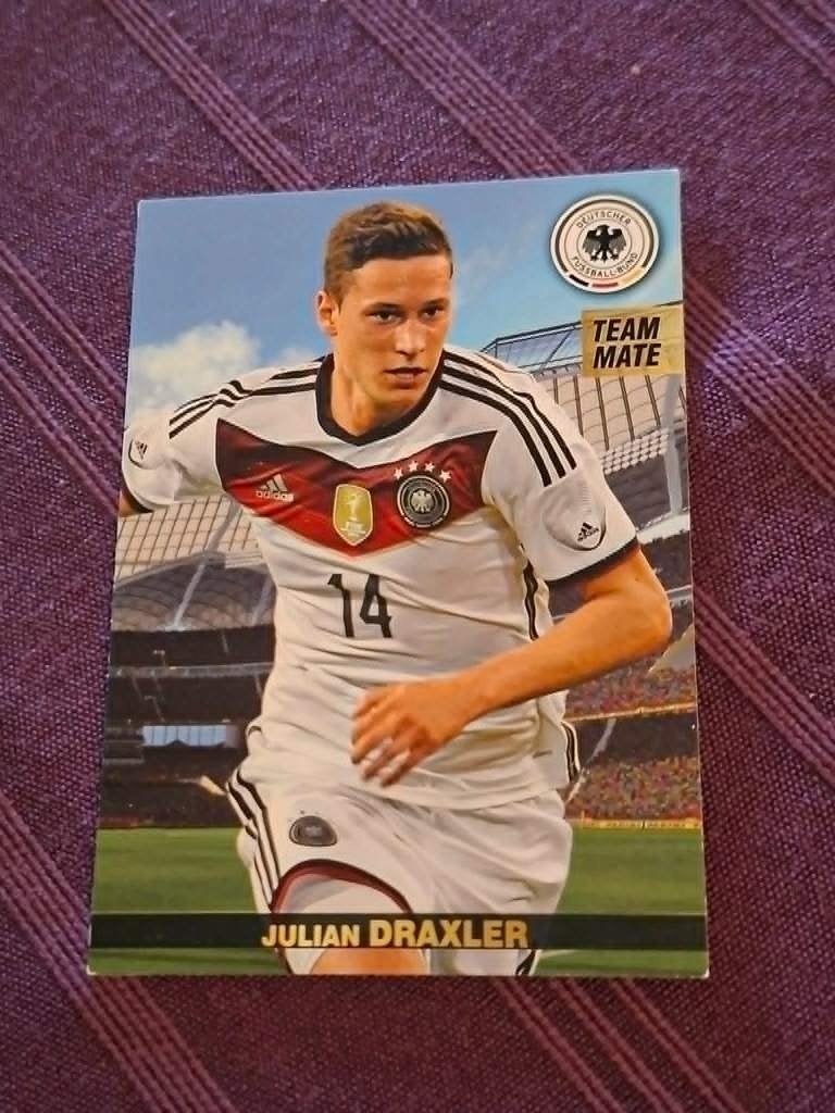 Panini / Voetbalkaart / Julian Draxler / Duitsland, Verzamelen, Ophalen of Verzenden, Zo goed als nieuw, Spelerskaart