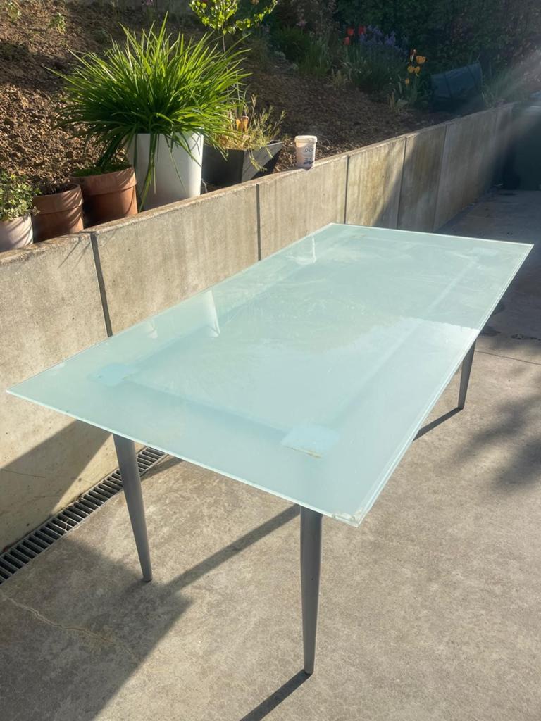 Glazen tafel 90x180cm, Ophalen