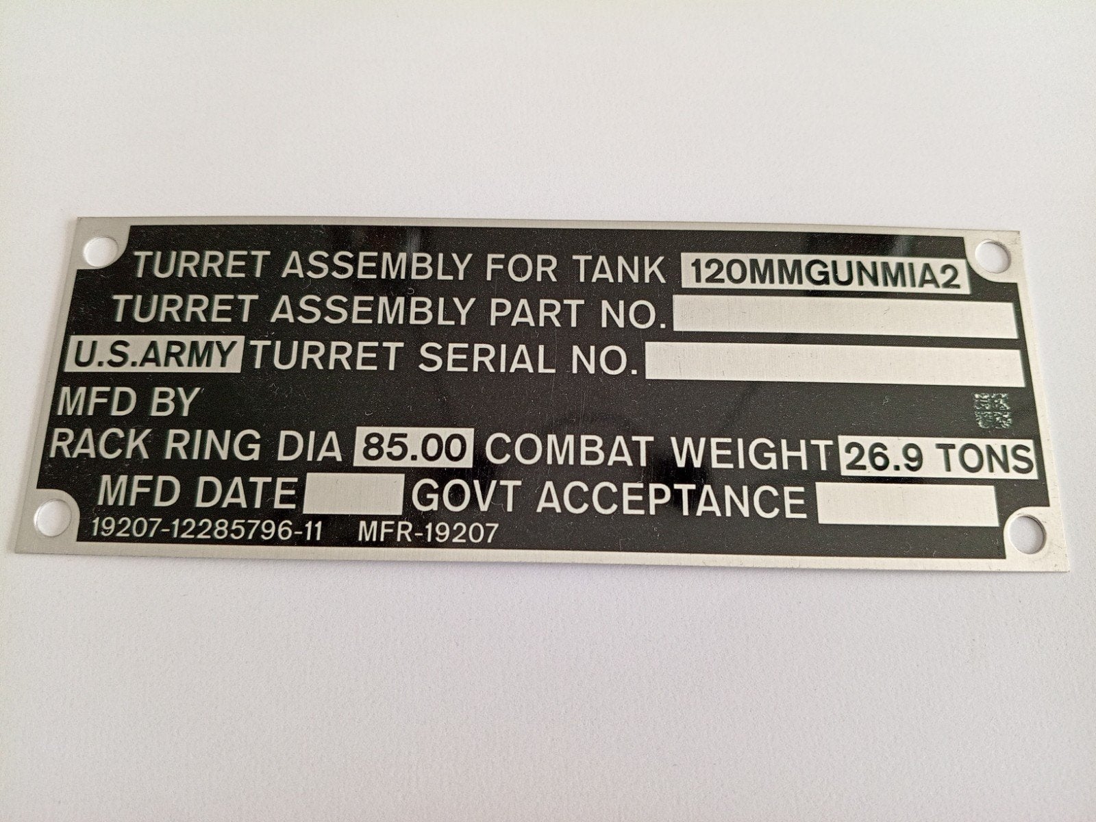 data plaatje US army Abrams M1 A2 120mm tank, Ophalen of Verzenden, Landmacht