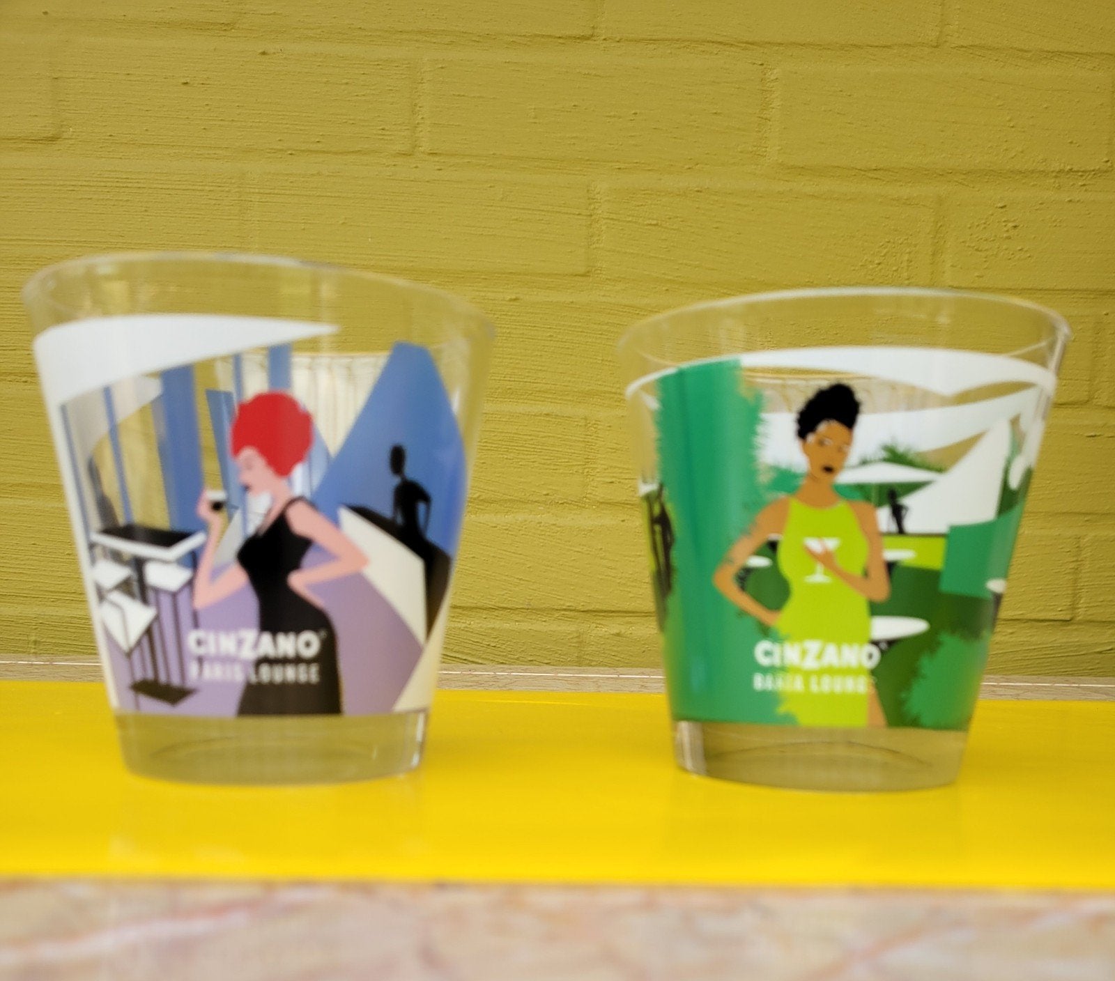 2 jolis verres Cinzano... neufs, Enlèvement ou Envoi