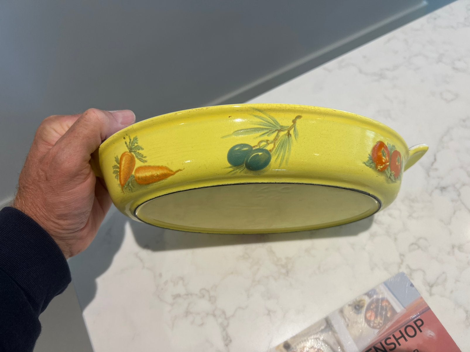 Plat de cuisson FE Belgium 24 cm avec images de légumes, Maison & Meubles, Cuisine | Casseroles & Poêles, Sans PFAS, Enlèvement ou Envoi