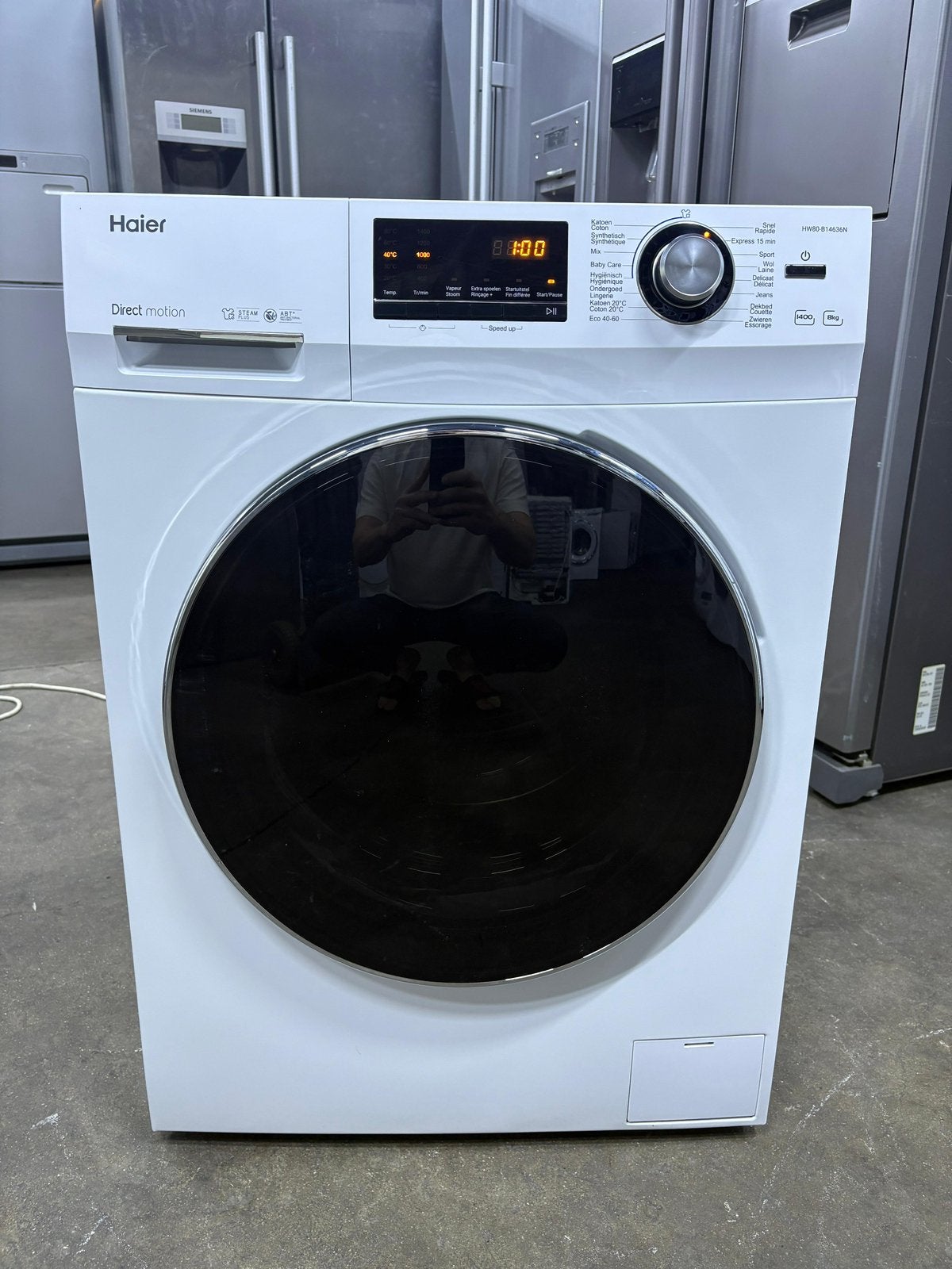 Wasmachine Haier A+++ 8 kg met GARANTIE, Ophalen, Zo goed als nieuw