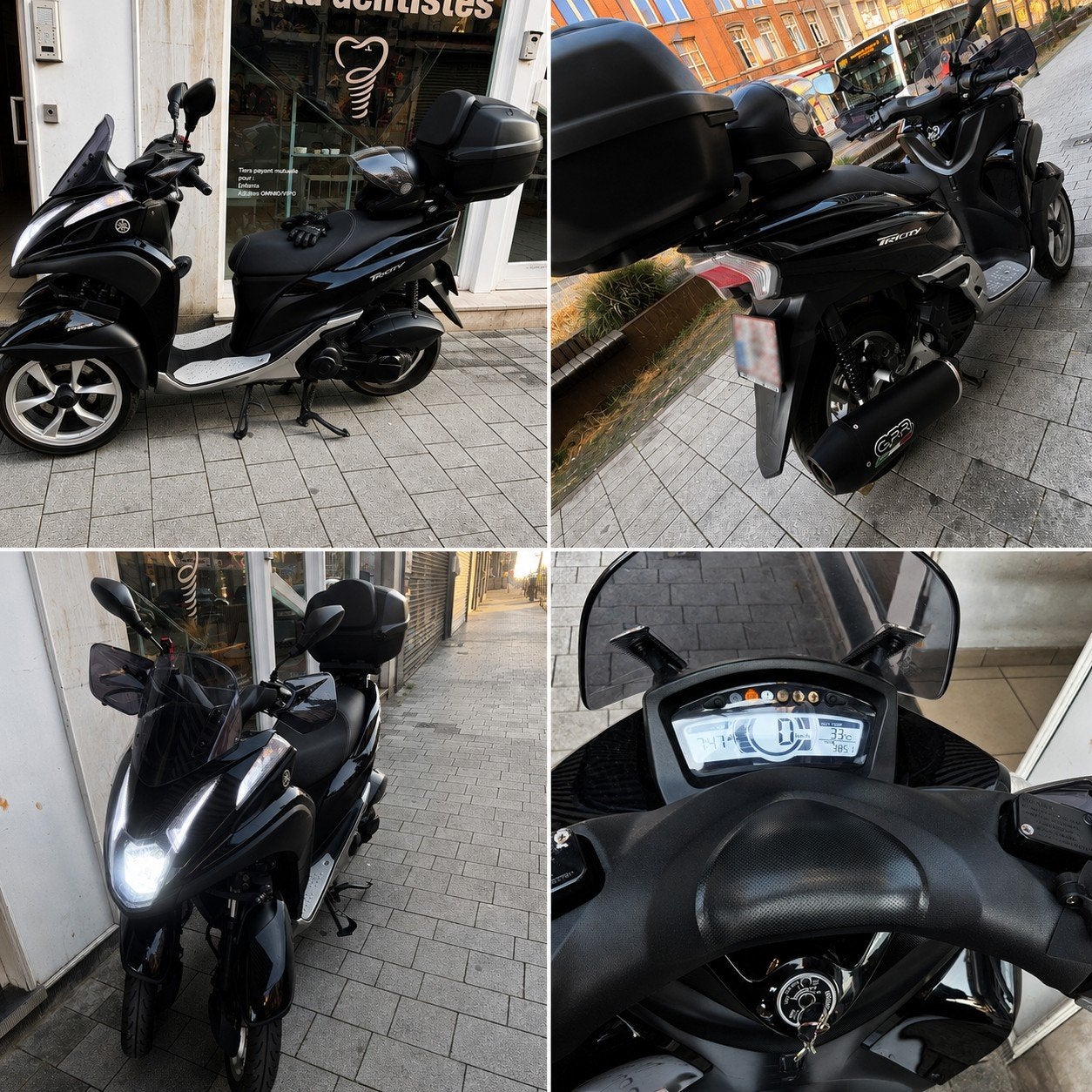Yamaha Tricity 125 ABS — 2018 — Zwart — Volledige opties, Ophalen