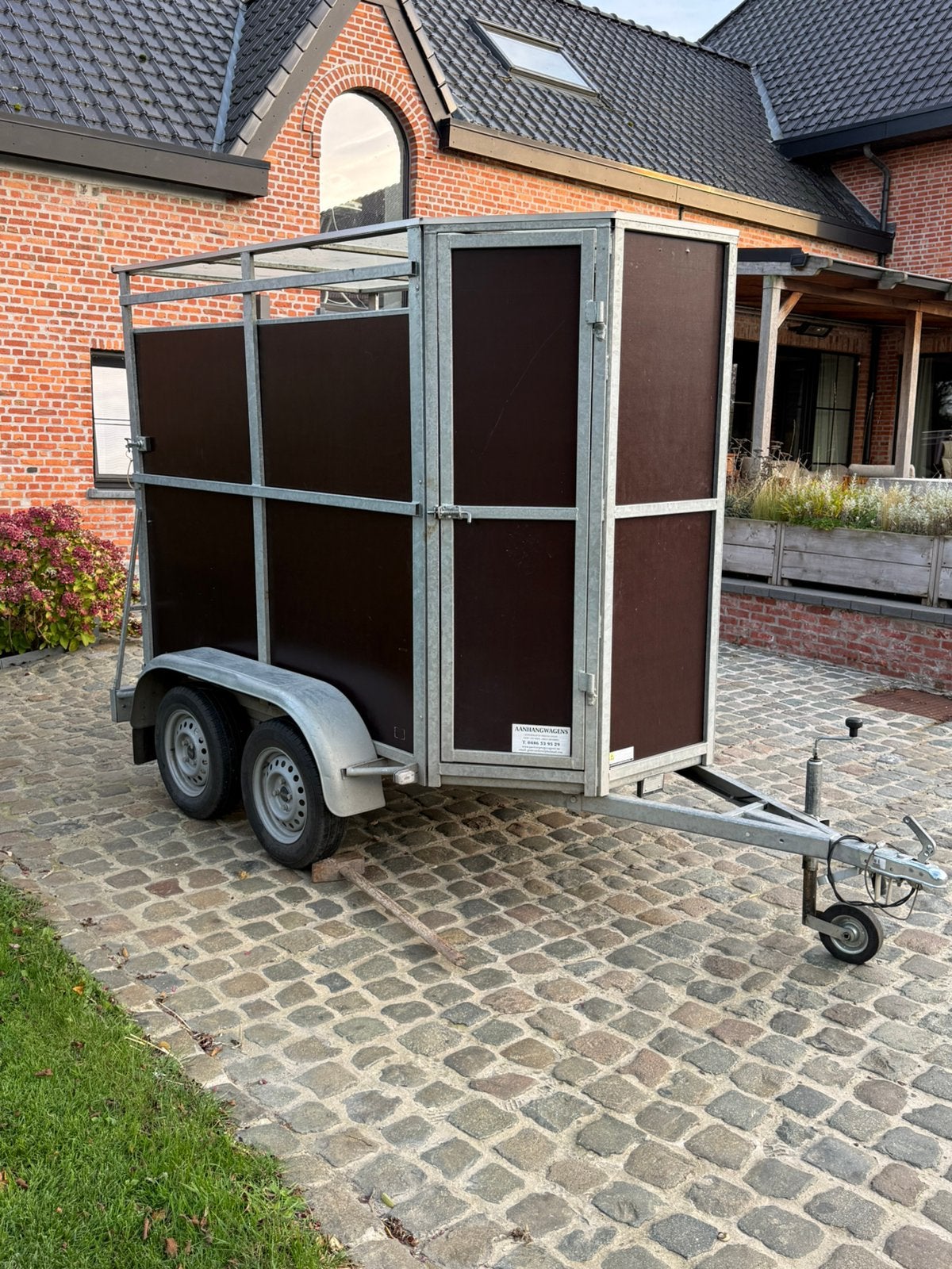 veetrailer – voor pony, alpaca’s, schapen en geiten, Ophalen