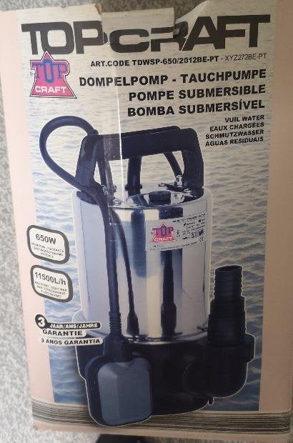 Pompe submersible à eau sale Topcraft, Jardin & Terrasse, Enlèvement ou Envoi, Pompe à eaux claires