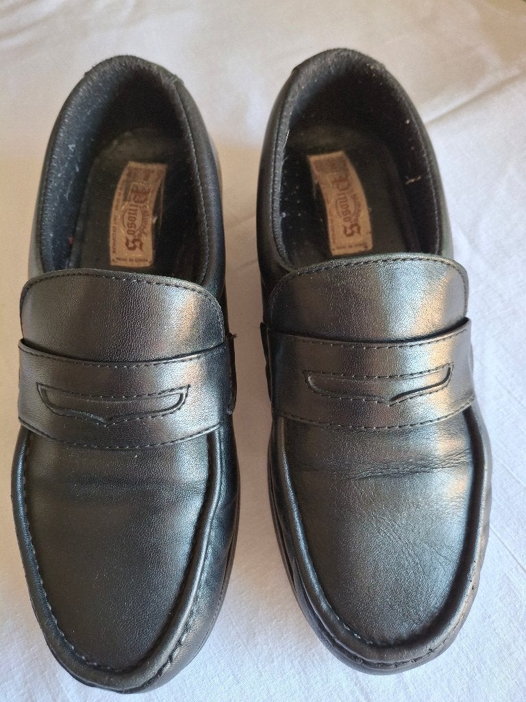 Mocassins en cuir noir pointure 41., Vêtements | Hommes, Chaussures, Enlèvement ou Envoi, Espadrilles et Mocassins, Pinoso's, Porté