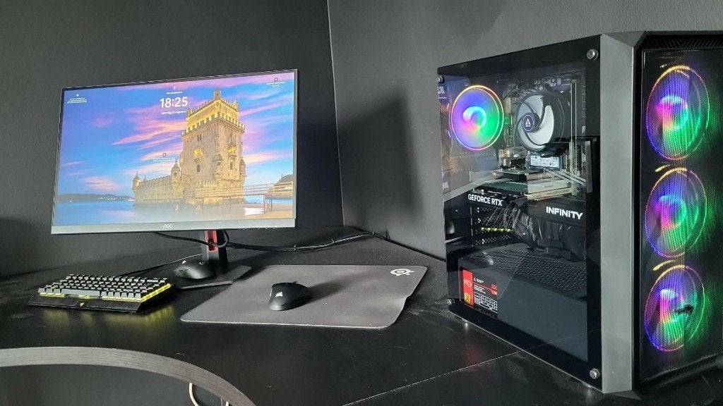 RTX 5070 gaming setup, 32 GB, Comme neuf, Gaming, SSD