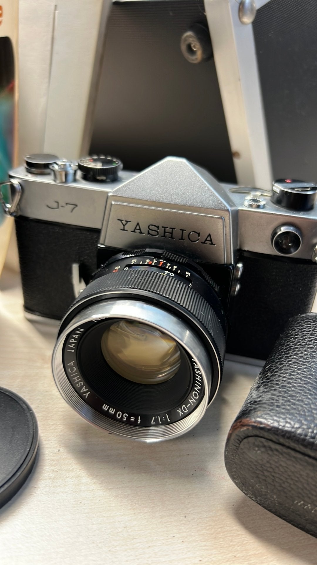 Yashico j7 met toebehoren film camera, Ophalen, Gebruikt