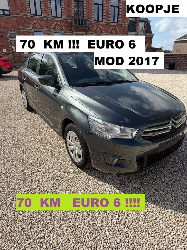 citroen c elysee 1.2 benz. (70km)  euro 6, Auto's, 4 deurs, Euro 6, Particulier, 1200 cc