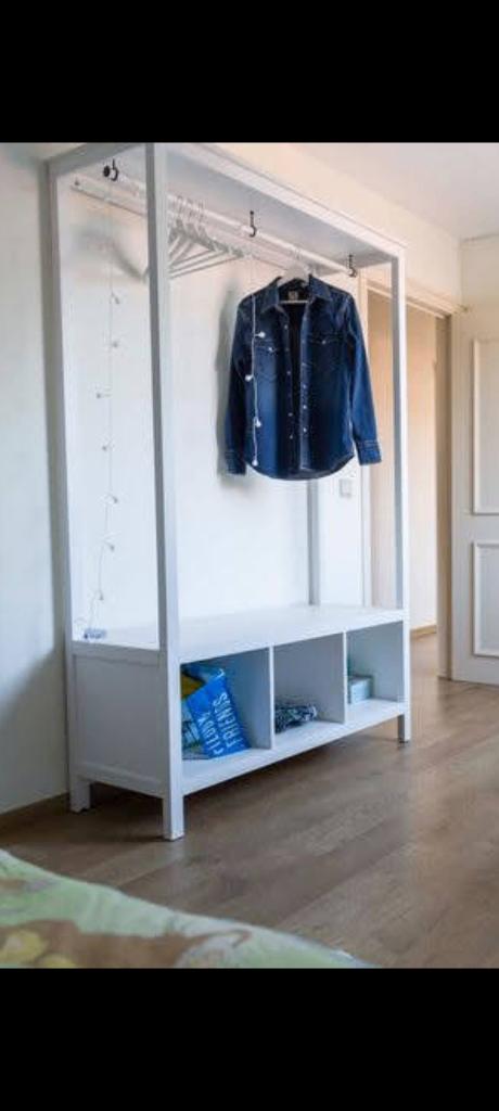 Ikea HEMNES open kast, Huis en Inrichting, Ophalen, 100 tot 150 cm, Met plank(en), Zo goed als nieuw
