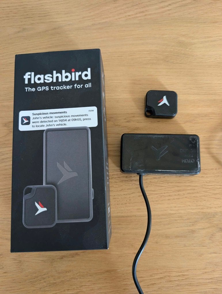 Flashbird Originele GPS-tracker voor motorrijders, Ophalen of Verzenden, Gebruikt