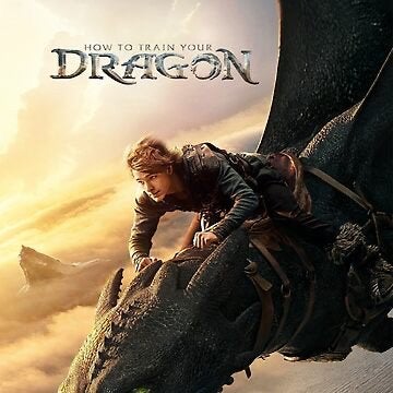 Grote How to Train Your Dragon - filmposter 100 x 70, Ophalen, Zo goed als nieuw