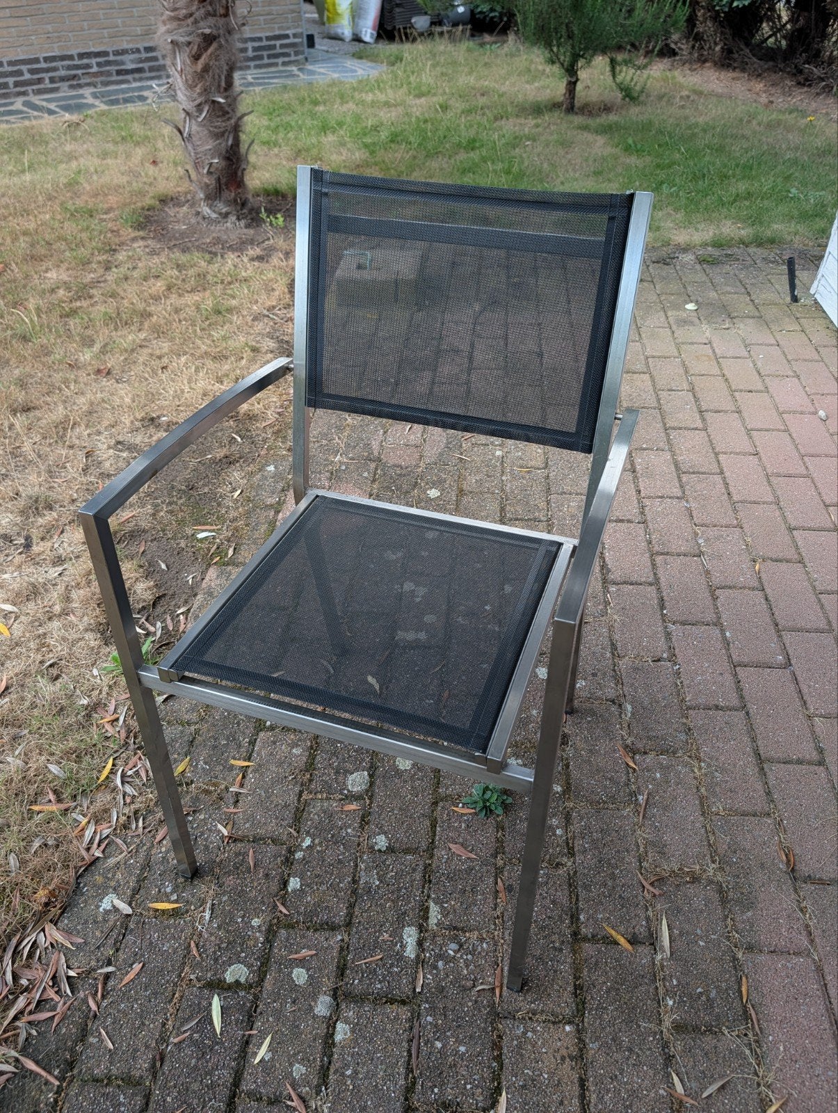 RVS stoelen, Jardin & Terrasse, Chaises de jardin, Enlèvement, Inox, Empilable
