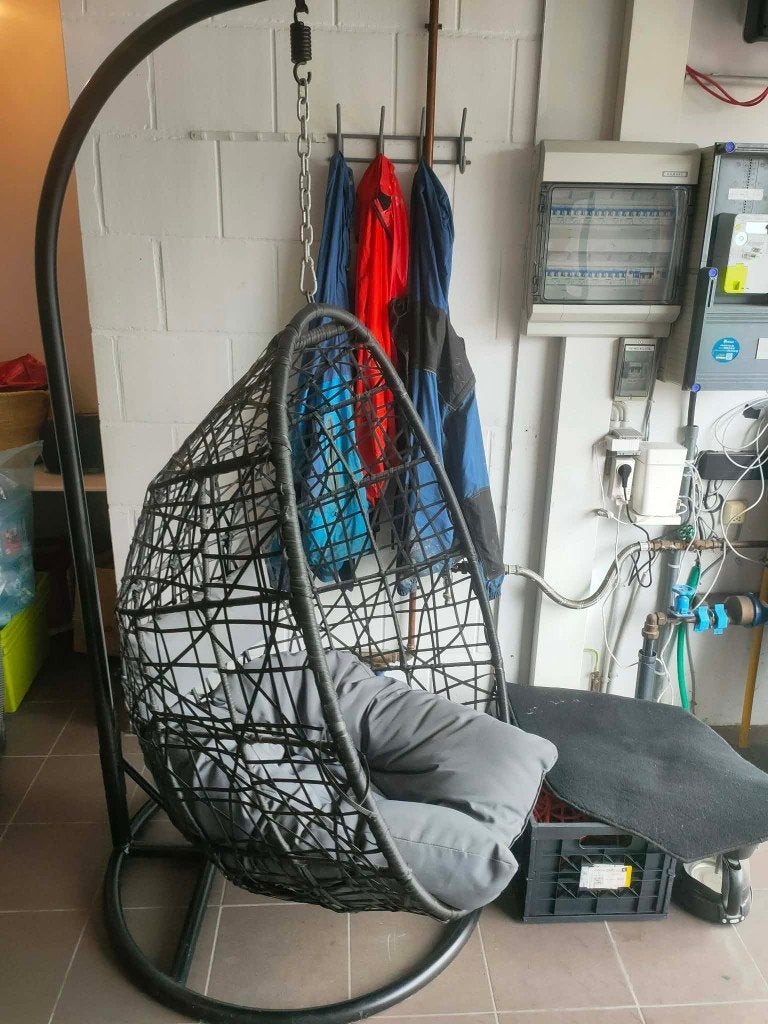 hangstoel met standaard, Tuin en Terras, Tuinstoelen, Ophalen, Gebruikt