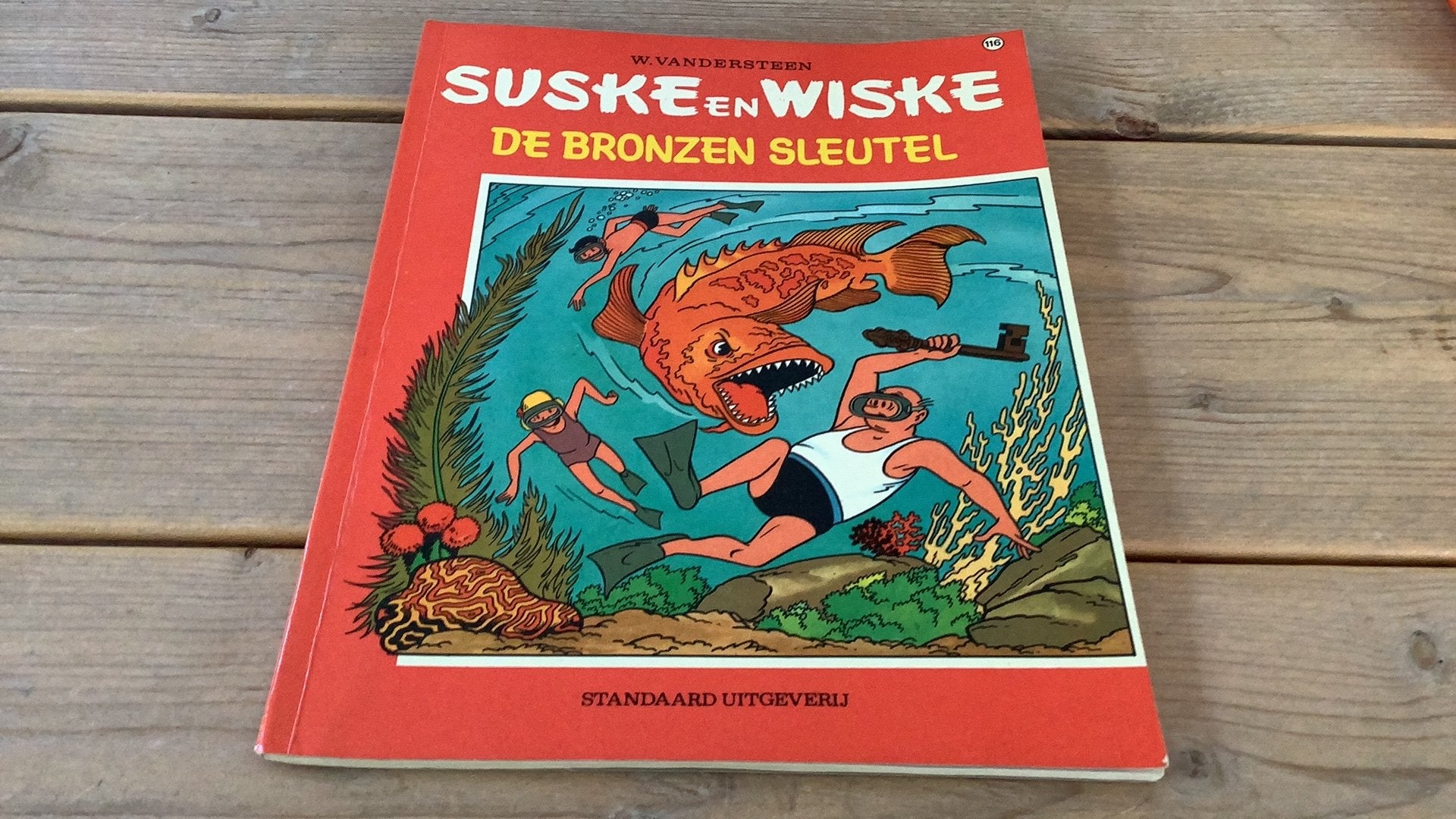 Suske en Wiske 116 - De bronzen sleutel - 1ste druk 1971, Boeken, Stripverhalen, Ophalen of Verzenden