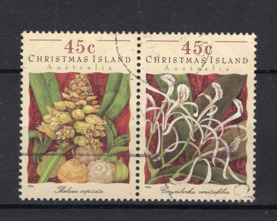 CHRISTMAS ISLAND Yt. 406/407 gestempeld 1994, Postzegels en Munten, Postzegels | Oceanië, Verzenden, Gestempeld