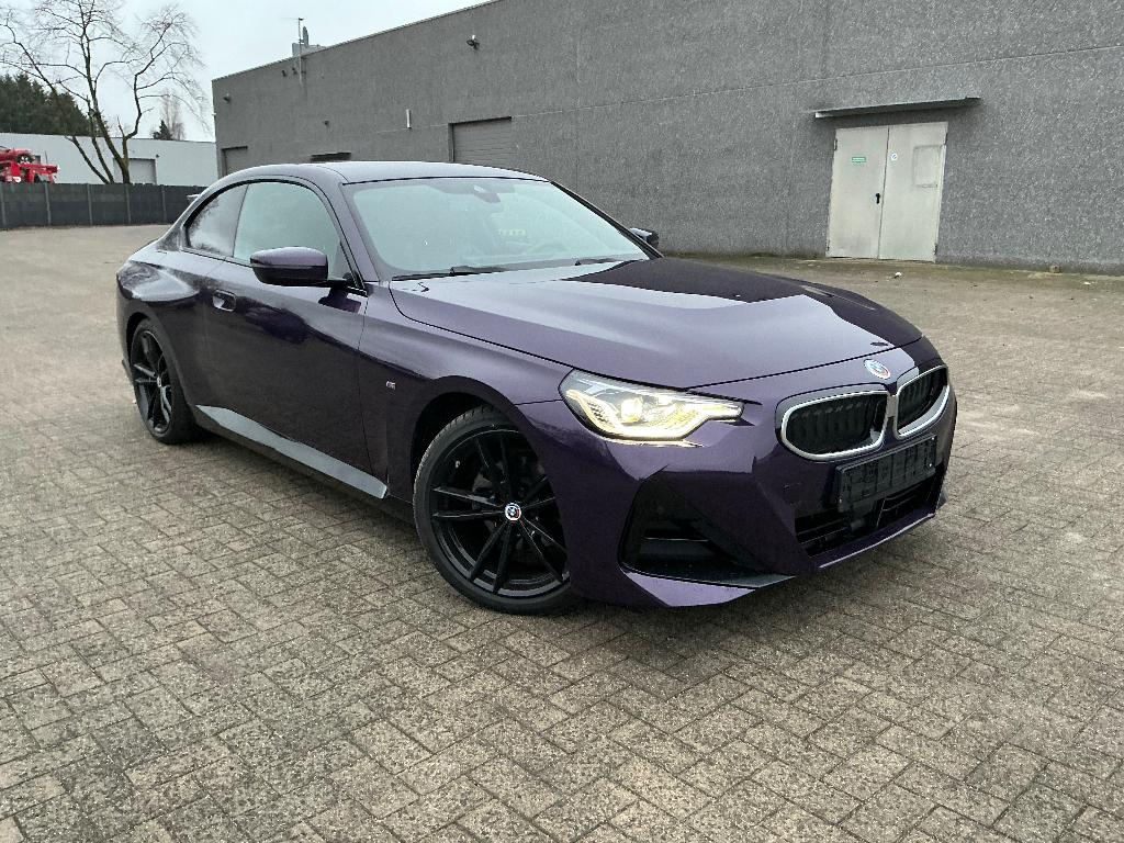 BMW 220 ia Coupé Facelift, écran large, cuir sport M, Cuir, Euro 6, Entreprise, Noir