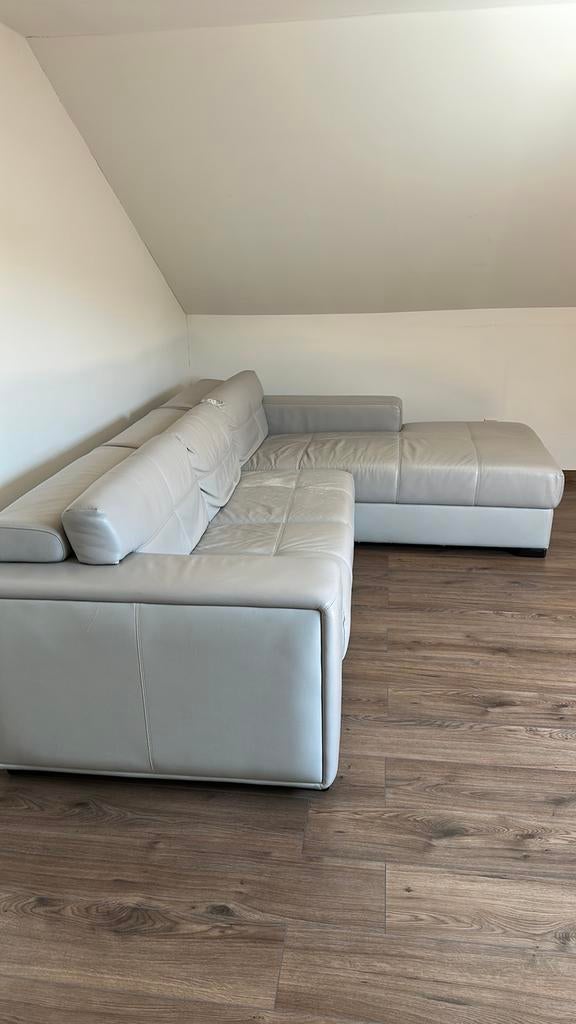 Leren bankstel, Huis en Inrichting, Ophalen, Gebruikt