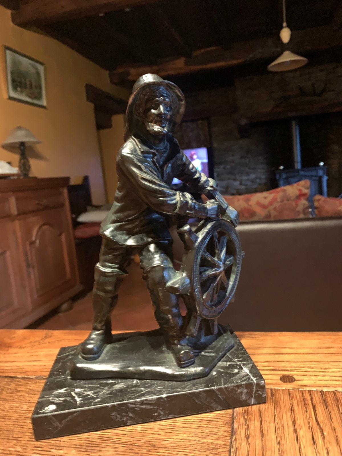 Statue vintage « Le Pilote » — Zeeman Stuurman à la barre, Enlèvement ou Envoi