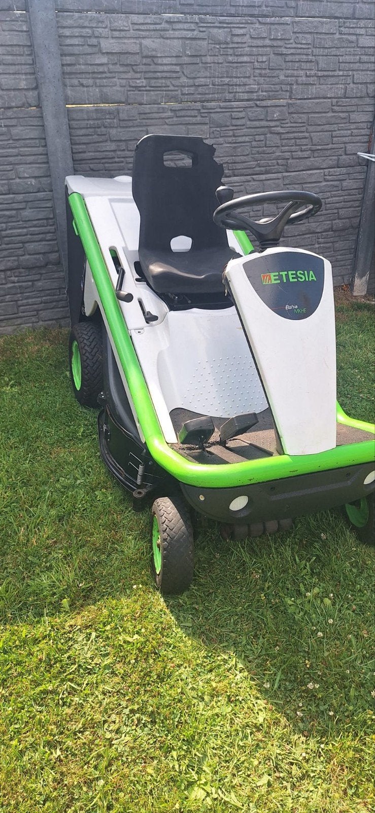 Tracteur tondeuse Etesia  BY-CILINDRE, Jardin & Terrasse, Tondeuses autoportées, Enlèvement, Bac de ramassage