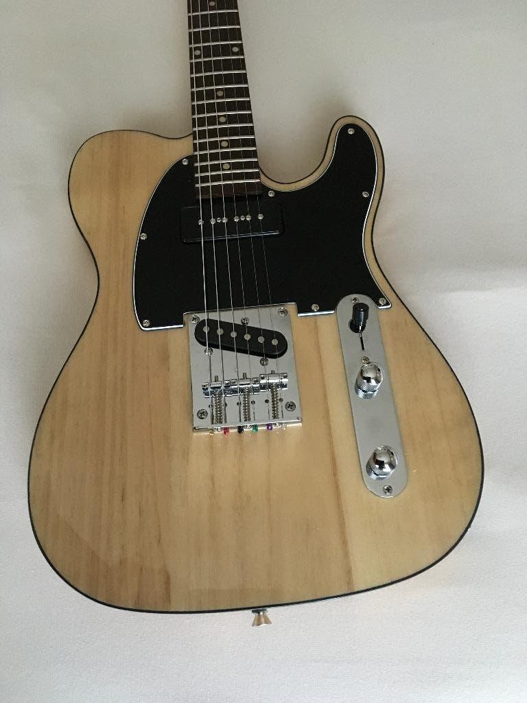 Guitar electric telecaster natural with p-90 new not used, Muziek en Instrumenten, Ophalen, Nieuw, Solid body, Overige merken