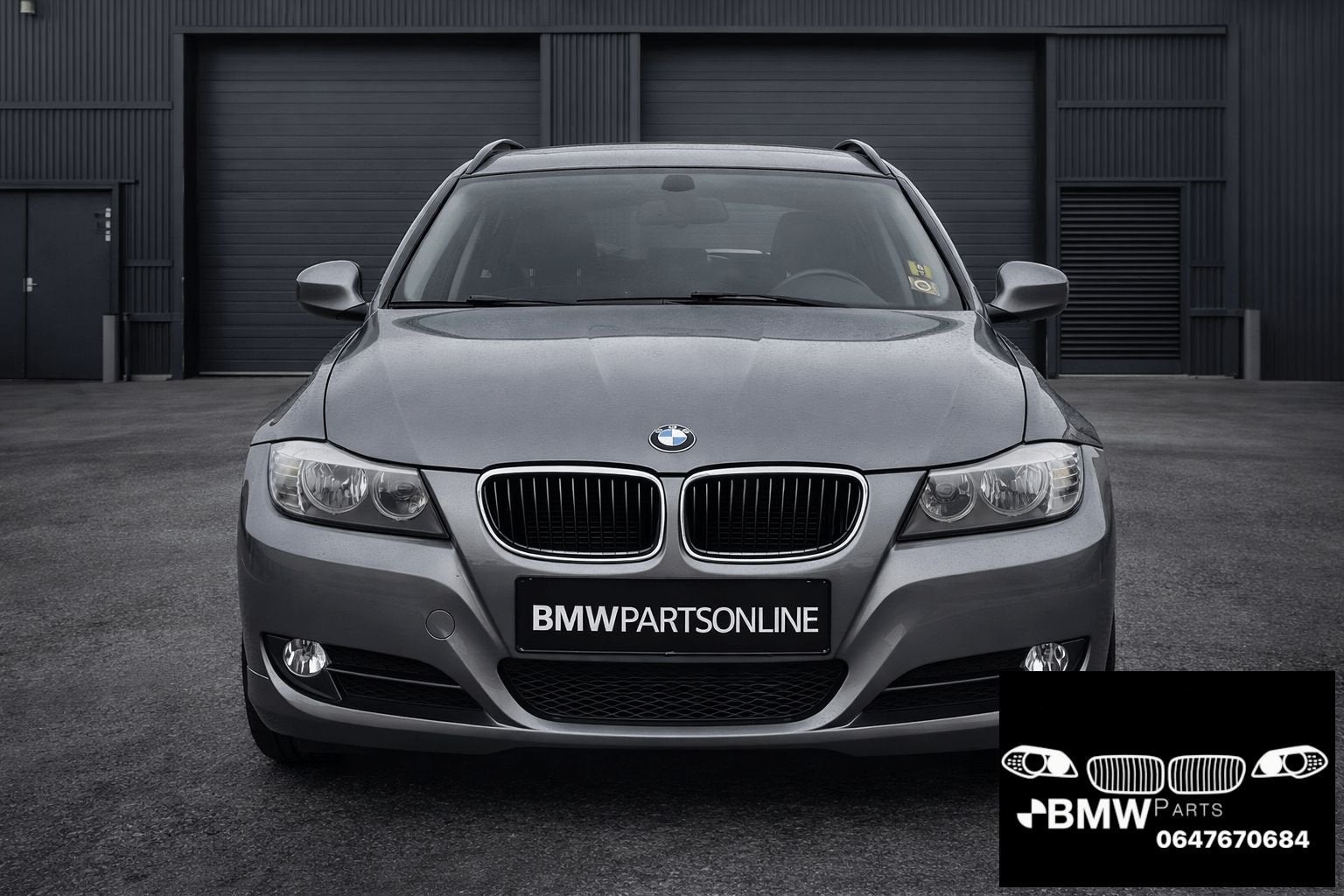 Voorkop Bmw 3-Serie E90 E91 LCI bi-xenon A52 spacegrau, Gebruikt, -, Ophalen of Verzenden, Bumper