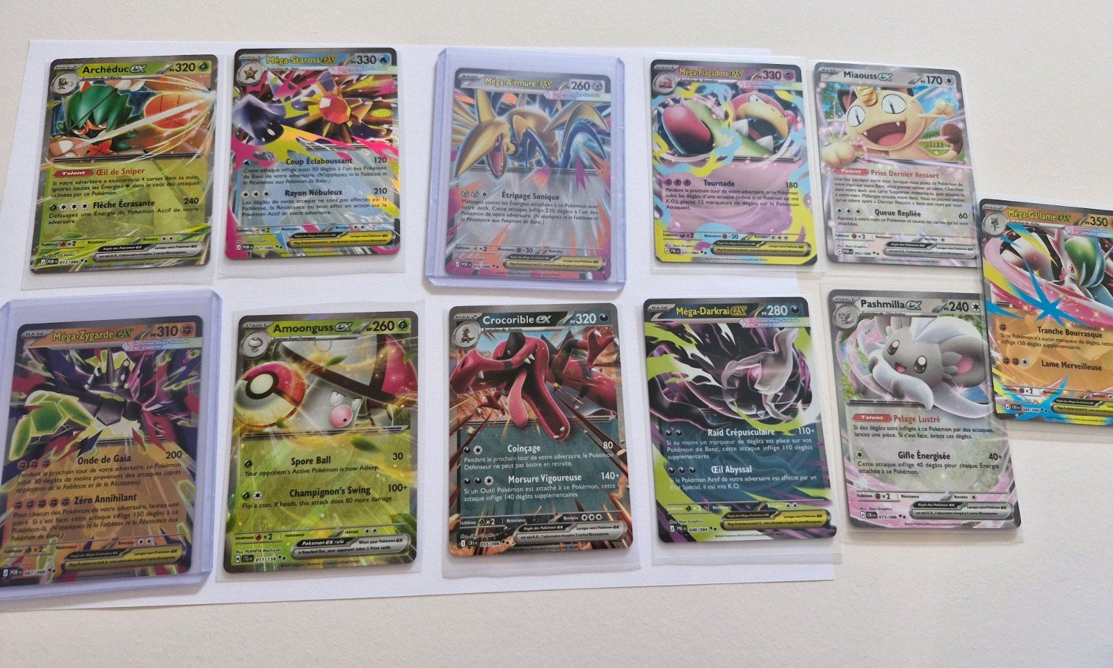 Lot de 11 cartes Pokémon ex / Méga-Évolution (Très bon état), Enlèvement ou Envoi