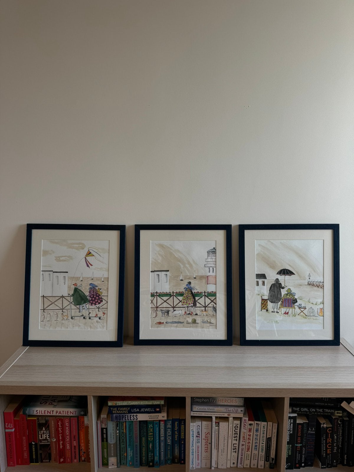 Originele gesigneerde aquarellen (set van 3) Belgische kust, Huis en Inrichting, Woonaccessoires | Schilderijen, Tekeningen en Foto's