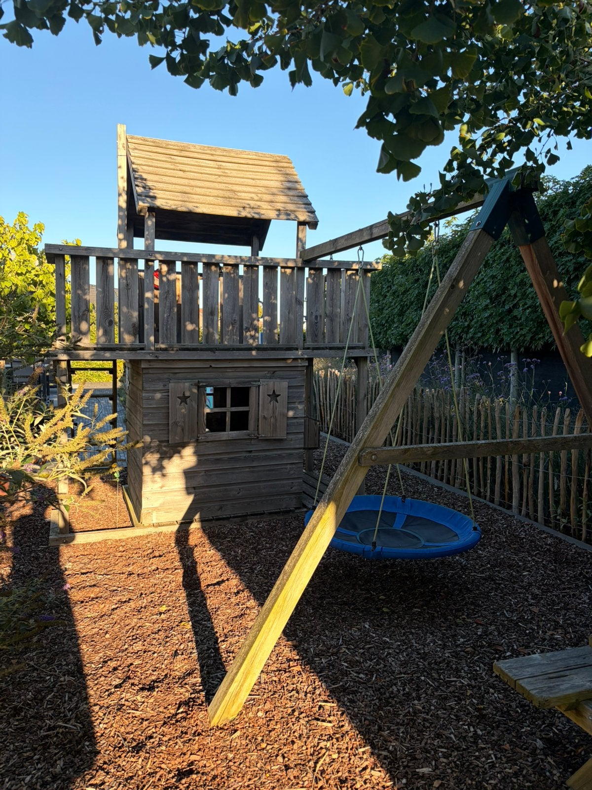 Maison de jeu en bois, Enlèvement, Utilisé, Toboggan