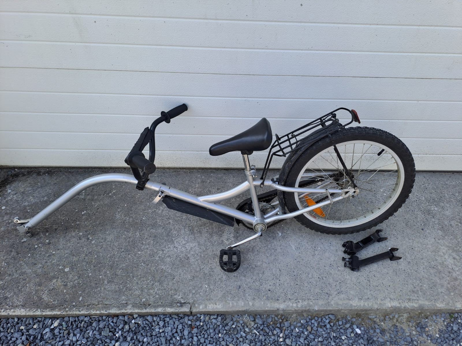 aanhangfiets, Enlèvement, Vélo suiveur