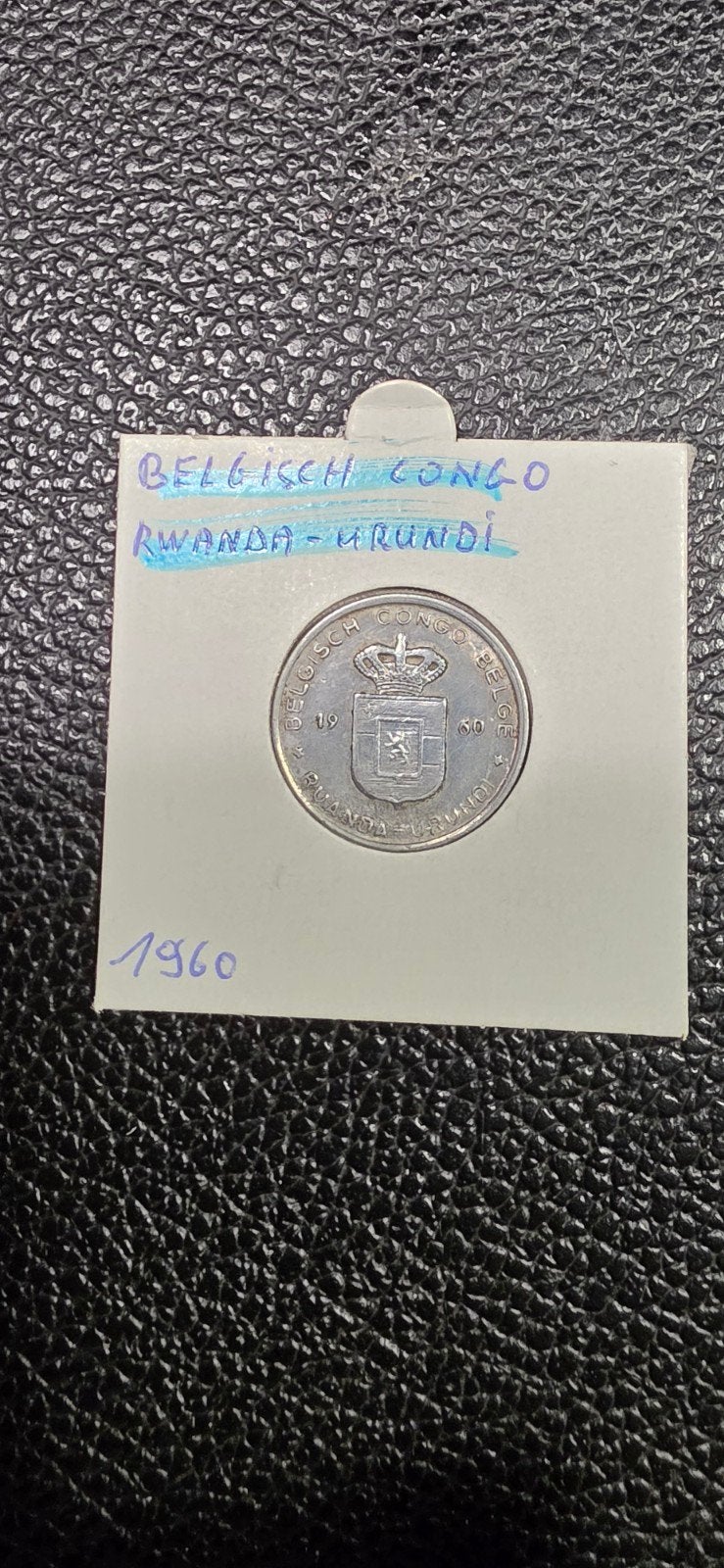 Belgisch congo 1 frank 1960, Postzegels en Munten, Ophalen of Verzenden