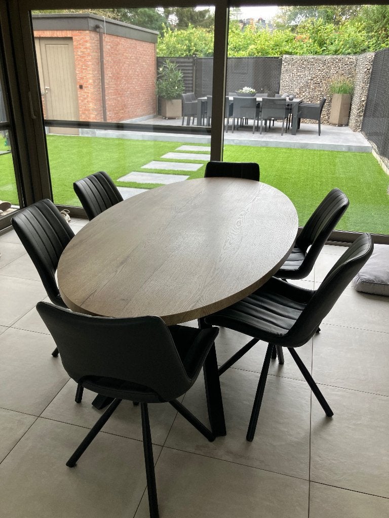 Tafel met stoelen, Ophalen, 100 tot 150 cm, Vijf personen of meer, 150 tot 200 cm