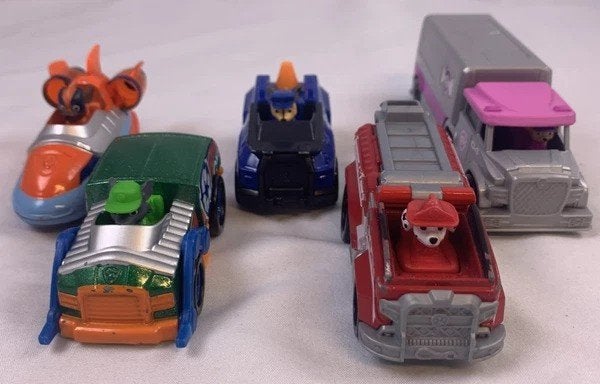 PAW Patrol True Metal Voertuigen Set van 5 metaal auto's, Kinderen en Baby's, Verzenden, Zo goed als nieuw