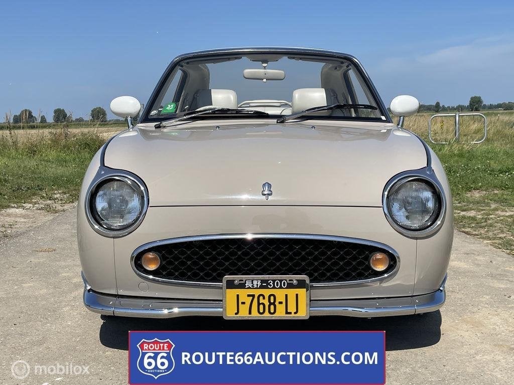 Nissan Figaro | 1991 | Route 66 Auctions, Auto's, Zwart, Bedrijf, Handgeschakeld, Overige carrosserie