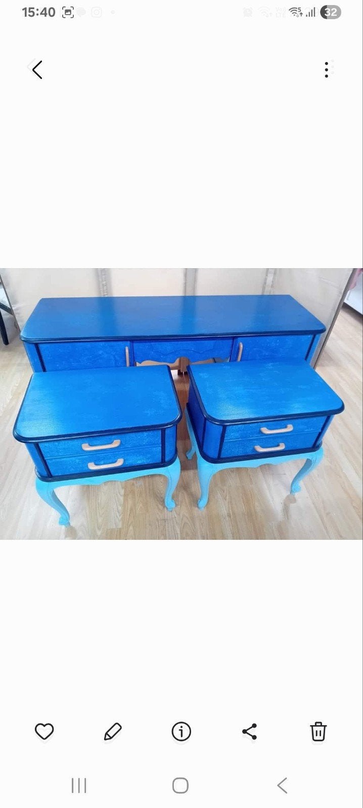 Coiffeuse et 2 tables de nuit, Maison & Meubles, Enlèvement