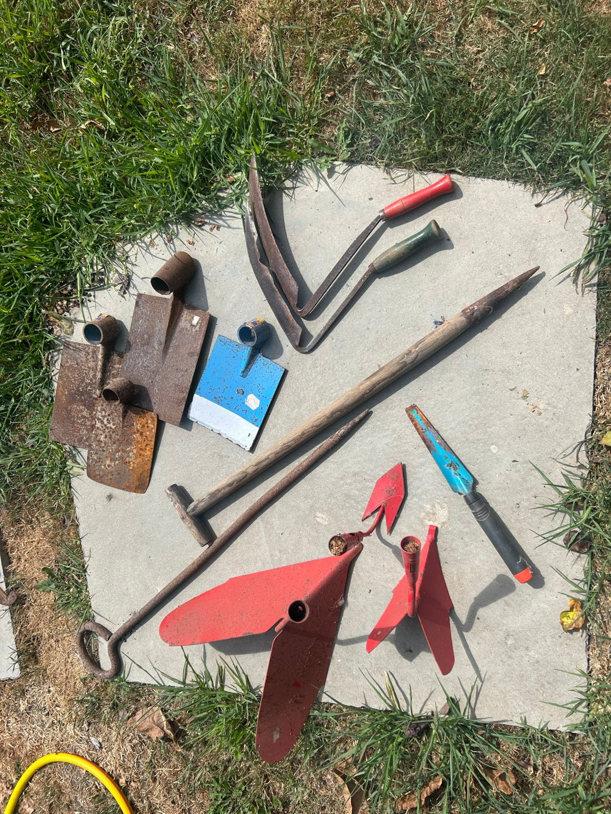 Lot d'outils de jardinage vintage, Jardin & Terrasse, Enlèvement, Utilisé, Cultivateur