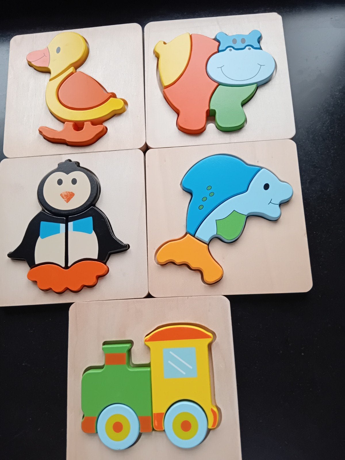 5 houten inlegpuzzels, Kinderen en Baby's, Ophalen