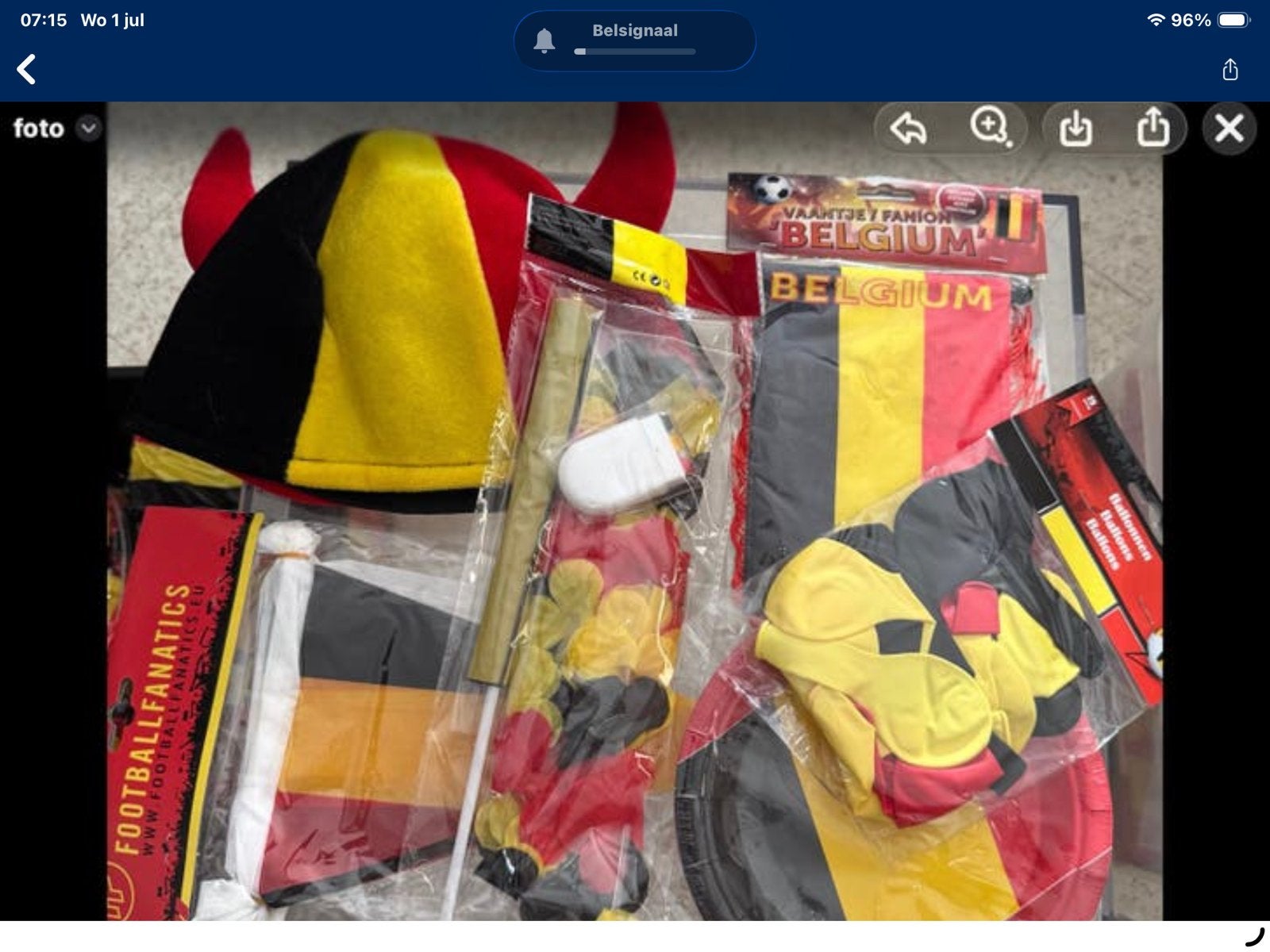 Supporterspakket2, Ophalen, Nieuw