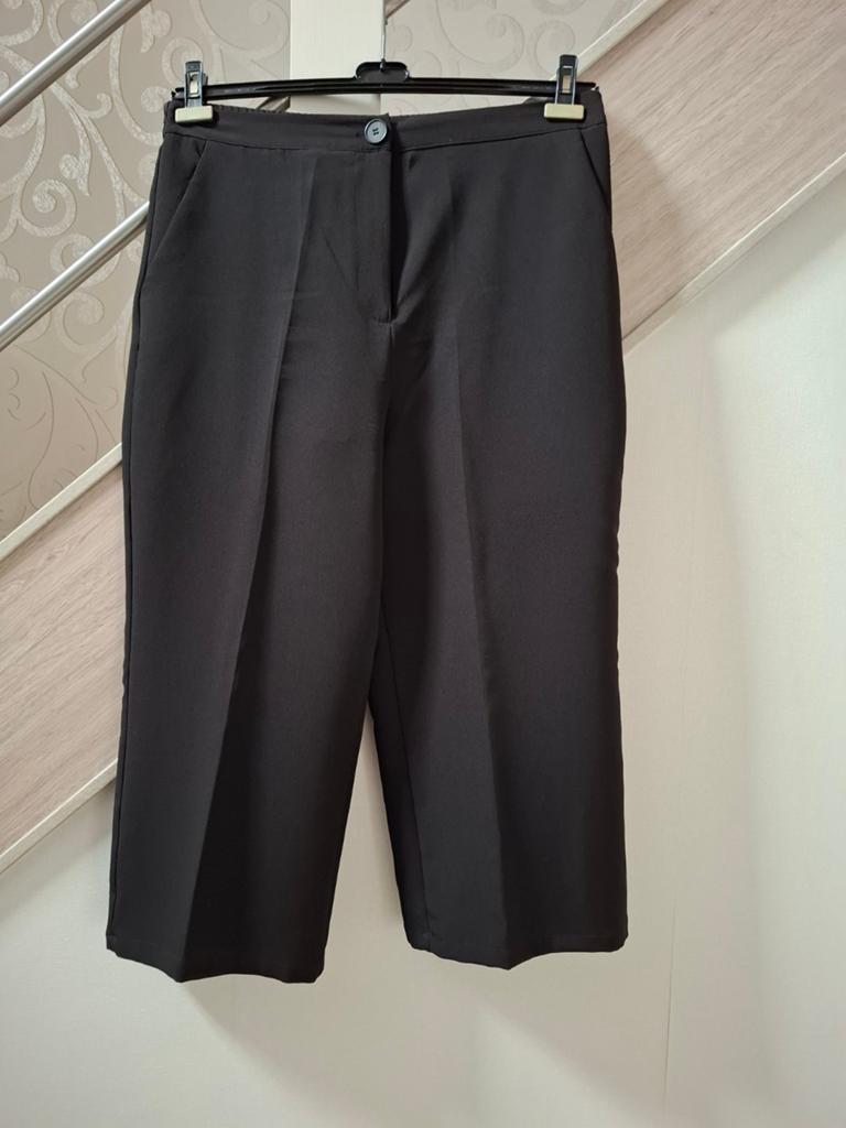 Zwarte 7/8 ste dames broek mt 44, Ophalen of Verzenden