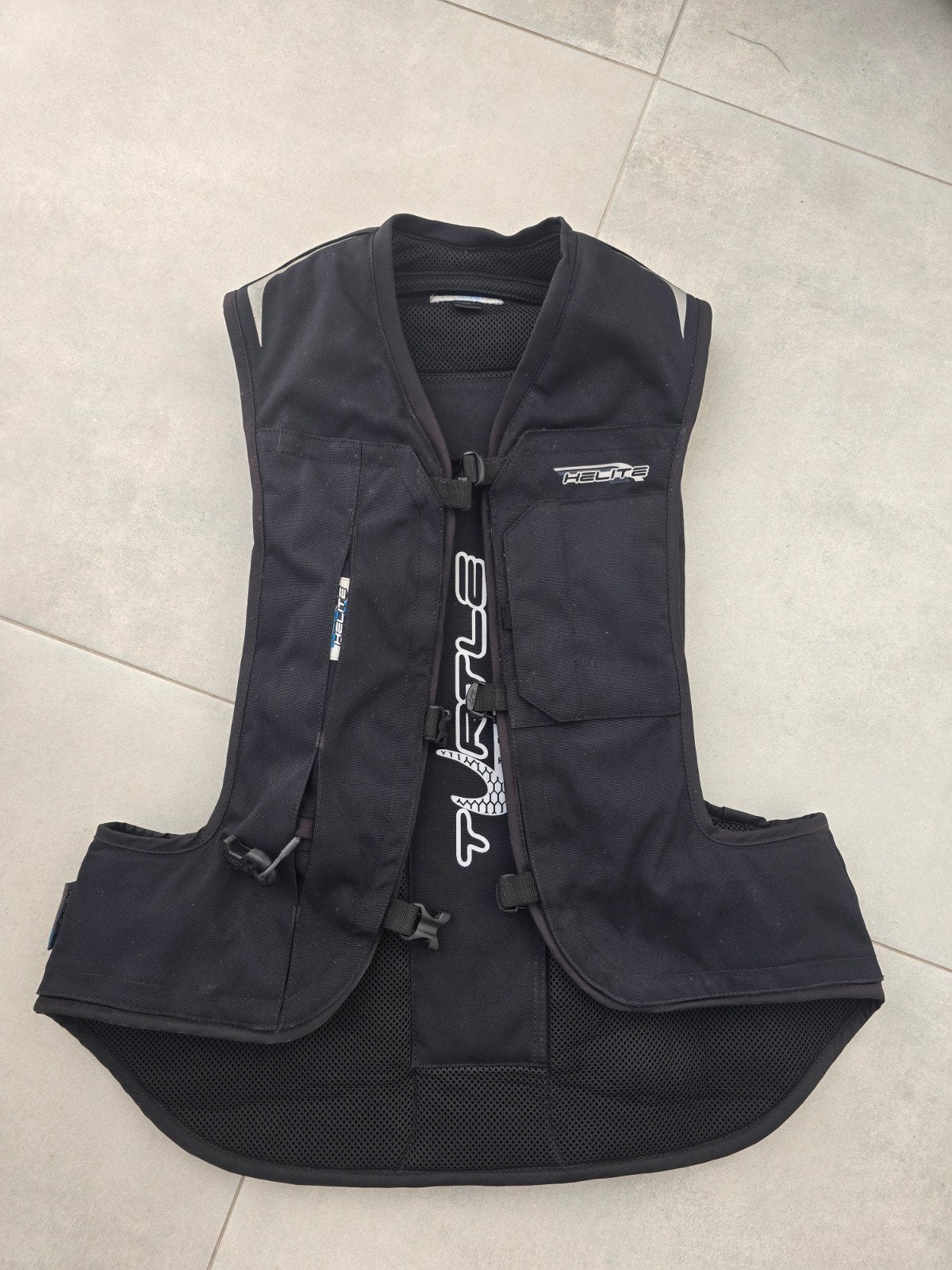 HELITE Turtle 2 Zwart met extra co2 fles, Motoren, Kleding | Motorkleding, Ophalen, Jas | textiel, Dames, Helite